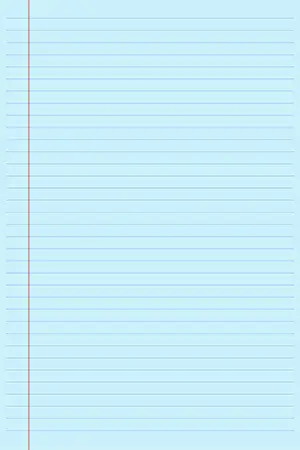 College Blue — 8mm, Red Margin